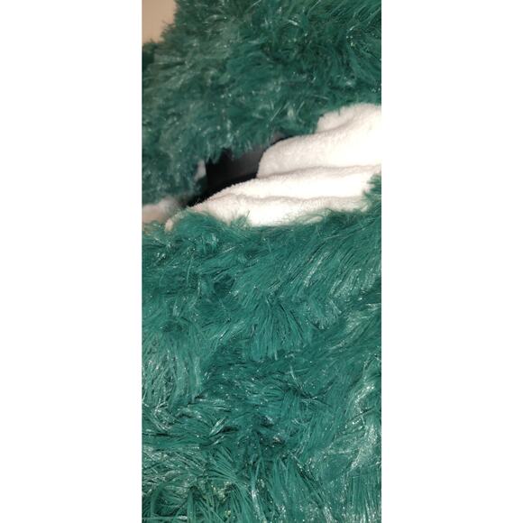 NEW Brotoga Robe Coat Green & White Hooded Baller Version Luxury XXL NWT Furry - Picture 6 of 16